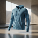 Mens Full Sleeve UV Protection Summer Jacket - Blue