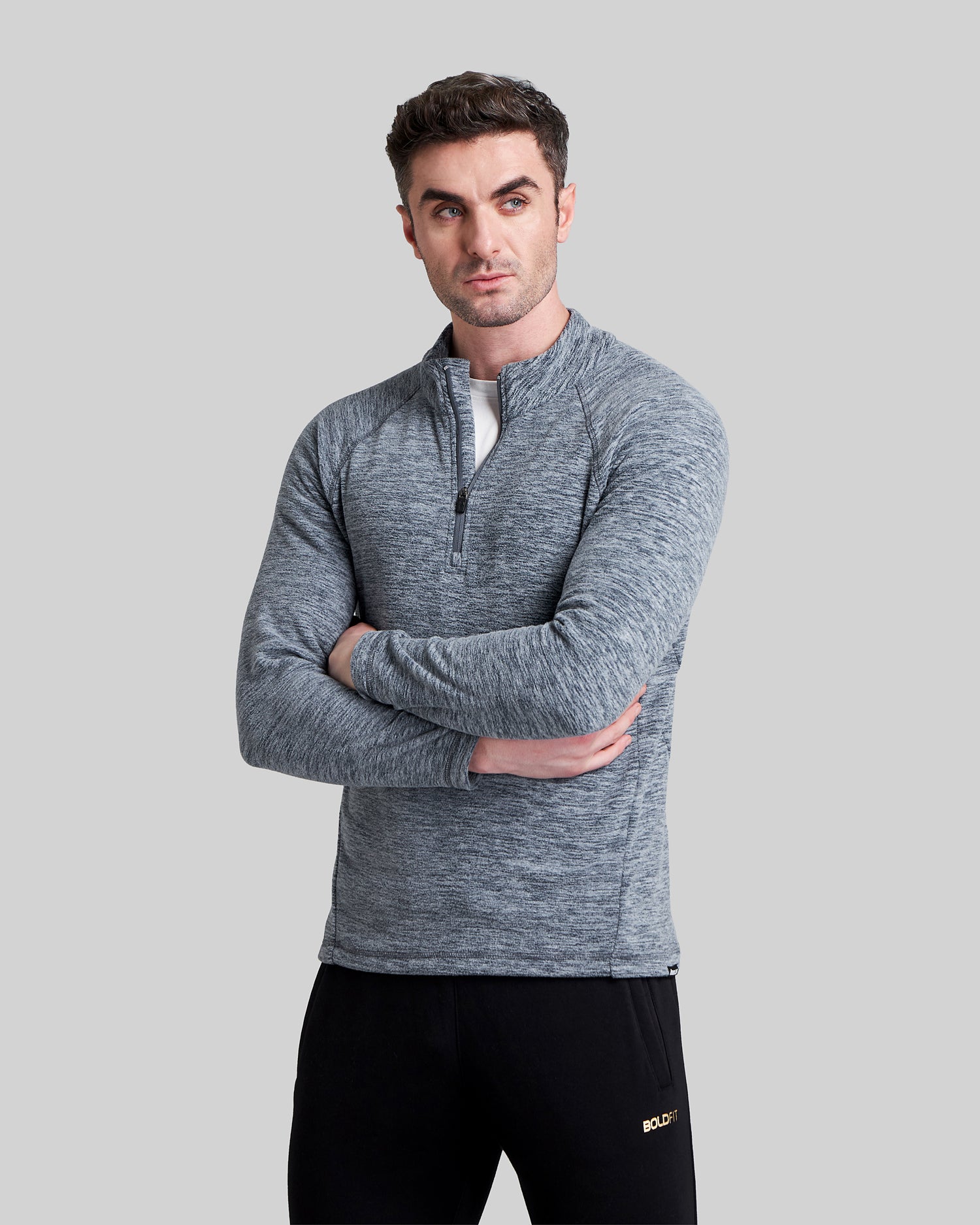Mens Half Zip Sweatshirt Fleece