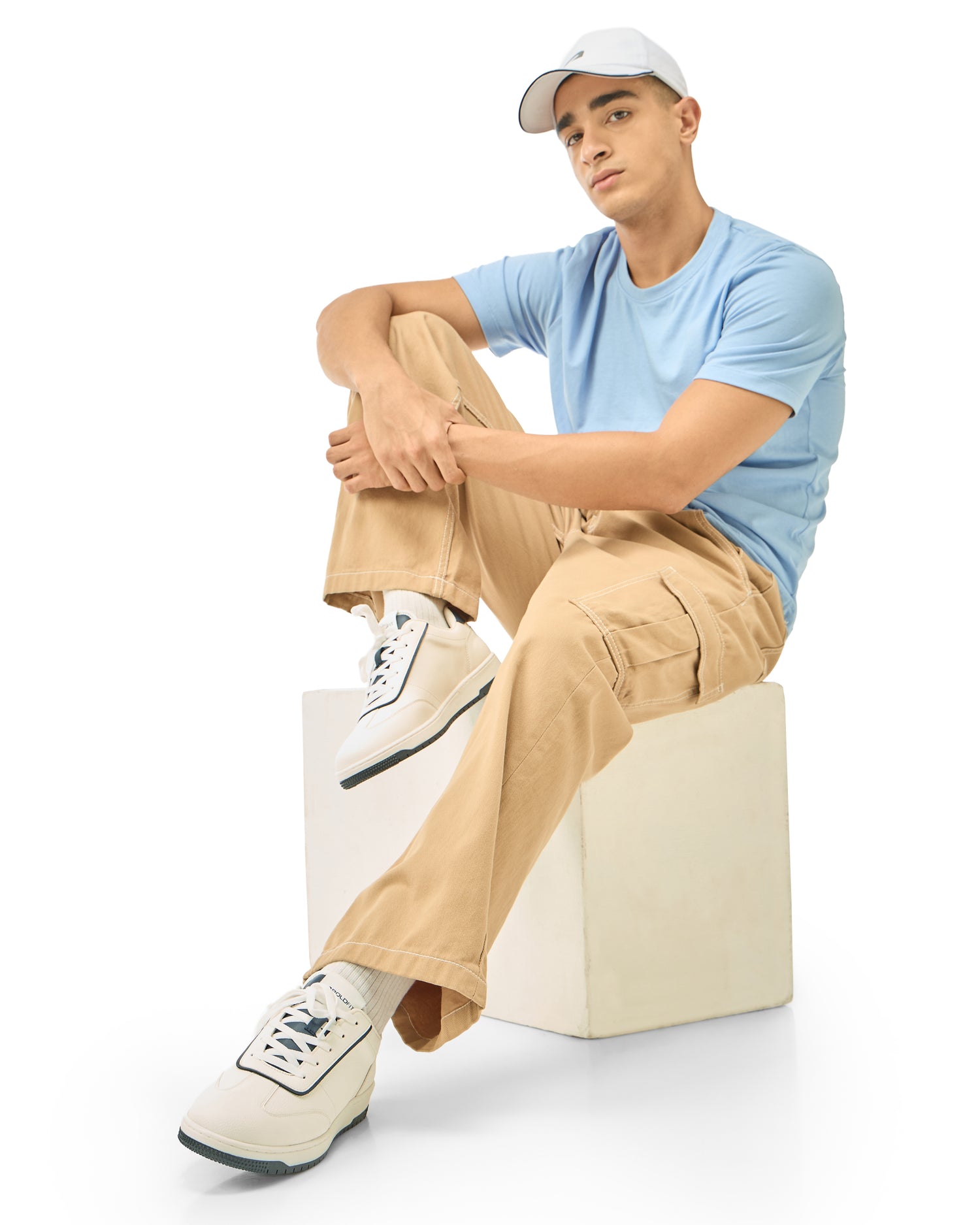 Sneakers shoes for men Skyline White Navy