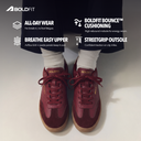 Klunys Men's Sneakers - Elite Maroon