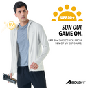 Mens Full Sleeve UV Protection Summer Jacket - Grey
