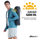 Mens Full Sleeve UV Protection Summer Jacket - Blue