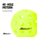 Boldfit Premium Outdoor Pickleballs - Green Set