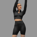 Limitless Snatched high waisted ruched back shorts - Black