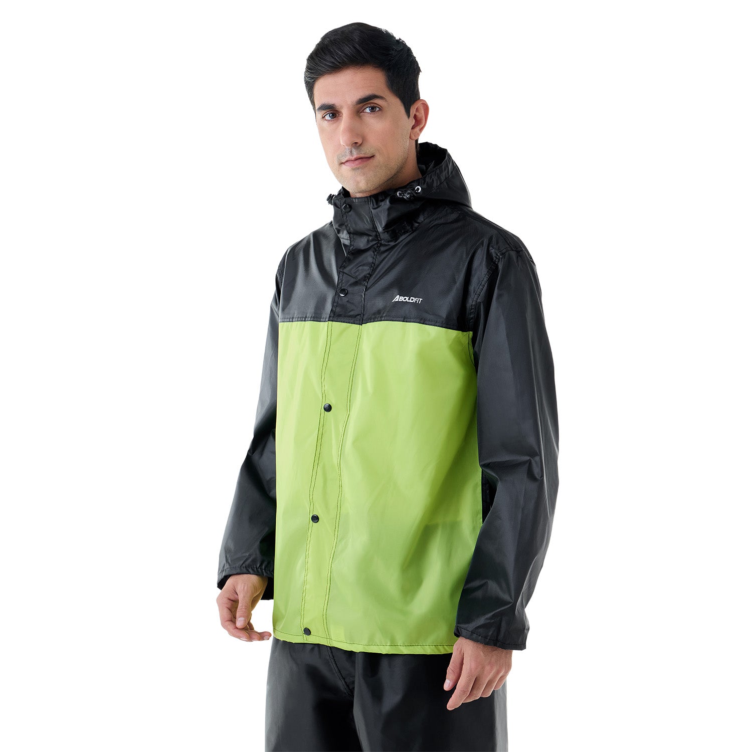 StormBreaker Raincoat Top & Bottom Set - Black Green