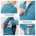 Womens Full Sleeve UV Protection Summer Jacket - Blue
