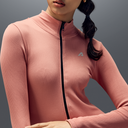 Women's Full Sleeve Zip-Up BodySuit Pink