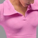 Limitless Snatched full sleeves Crop top - Pink