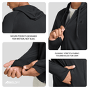 Mens Full Sleeve UV Protection Summer Jacket - Black