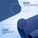 Pro Align 6 mm TPE Yoga Mat with Strap - Blue
