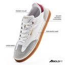 Klunys Men's Sneakers - White & Maroon