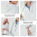 Mens Full Sleeve UV Protection Summer Jacket - Grey