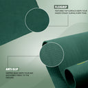 Pro Align 6 mm TPE Yoga Mat with Strap - Green