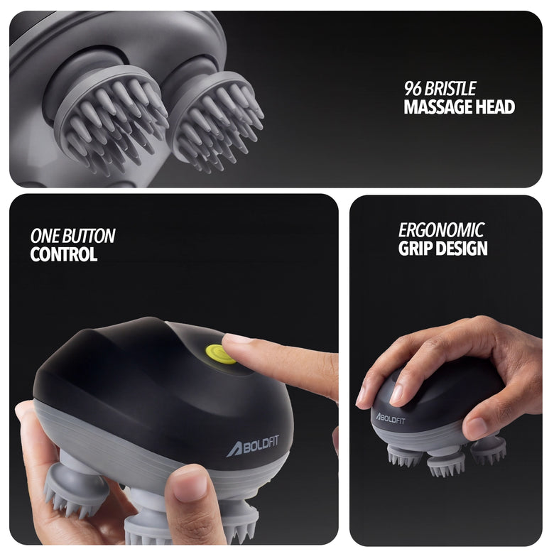 Scalp Flow Scalp Massager - Midnight black