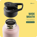 Stainless Steel water bottle - Black 1000ml