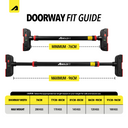 TitanGrip Pull Up Bar- Black Red