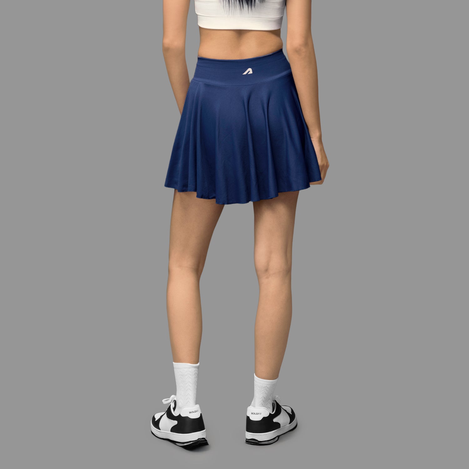 Limitless snatched Flared Skort- Navy Blue