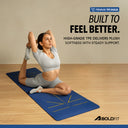 Pro Align 6 mm TPE Yoga Mat with Strap - Blue