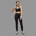 Limitless snatched ribbed sports bra - Black