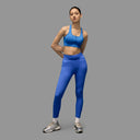 Limitless Snatched ribbed sports bra - Royal blue