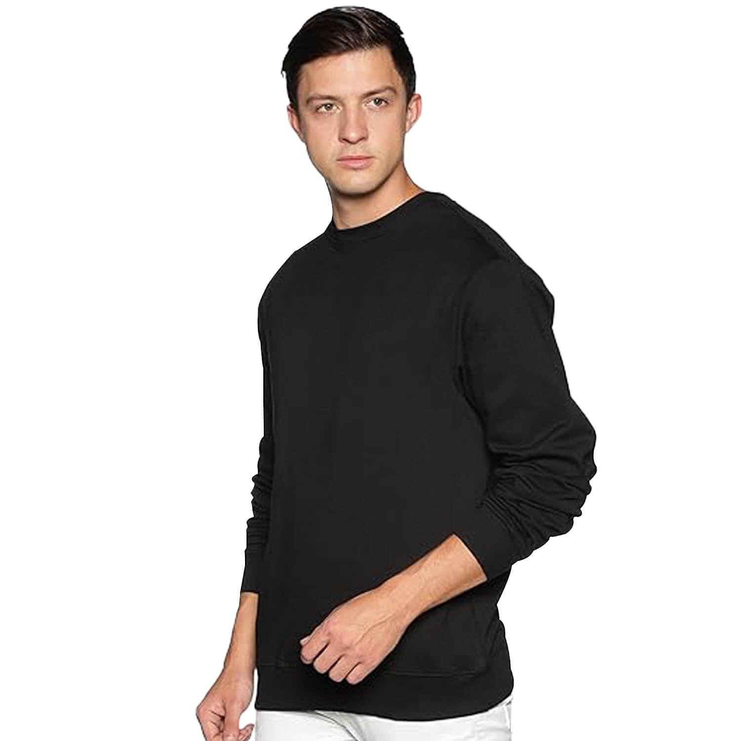 Half-zipper Sweatshirt for Men - Black