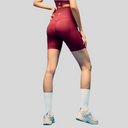 Limitless Snatched high waisted ruched back shorts - Maroon