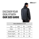 StormBreaker Raincoat Top & Bottom Set - Black Grey