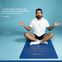 Pro Align 6 mm TPE Yoga Mat with Strap - Blue