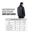 StormBreaker Raincoat Top & Bottom Set - Black Green