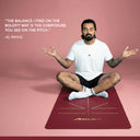 Pro Align 6 mm TPE Yoga Mat with Strap - Maroon