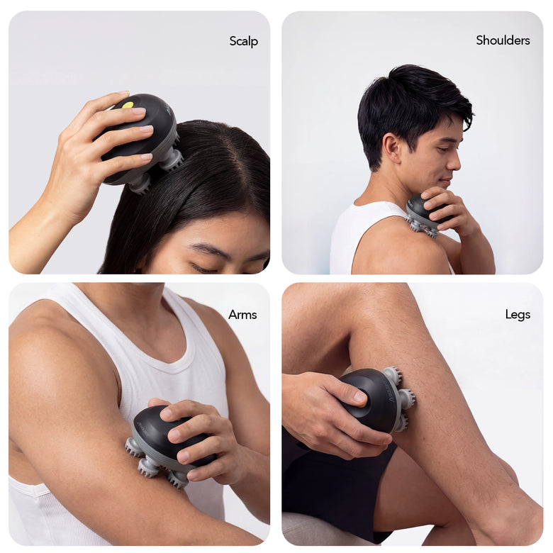 Scalp Flow Scalp Massager - Midnight black