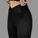Limitless snatched Ruched back Flare Pants- Black