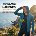 Mens Full Sleeve UV Protection Summer Jacket - Blue