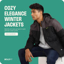 Mens Winter Bomber Jacket - Black/Grey