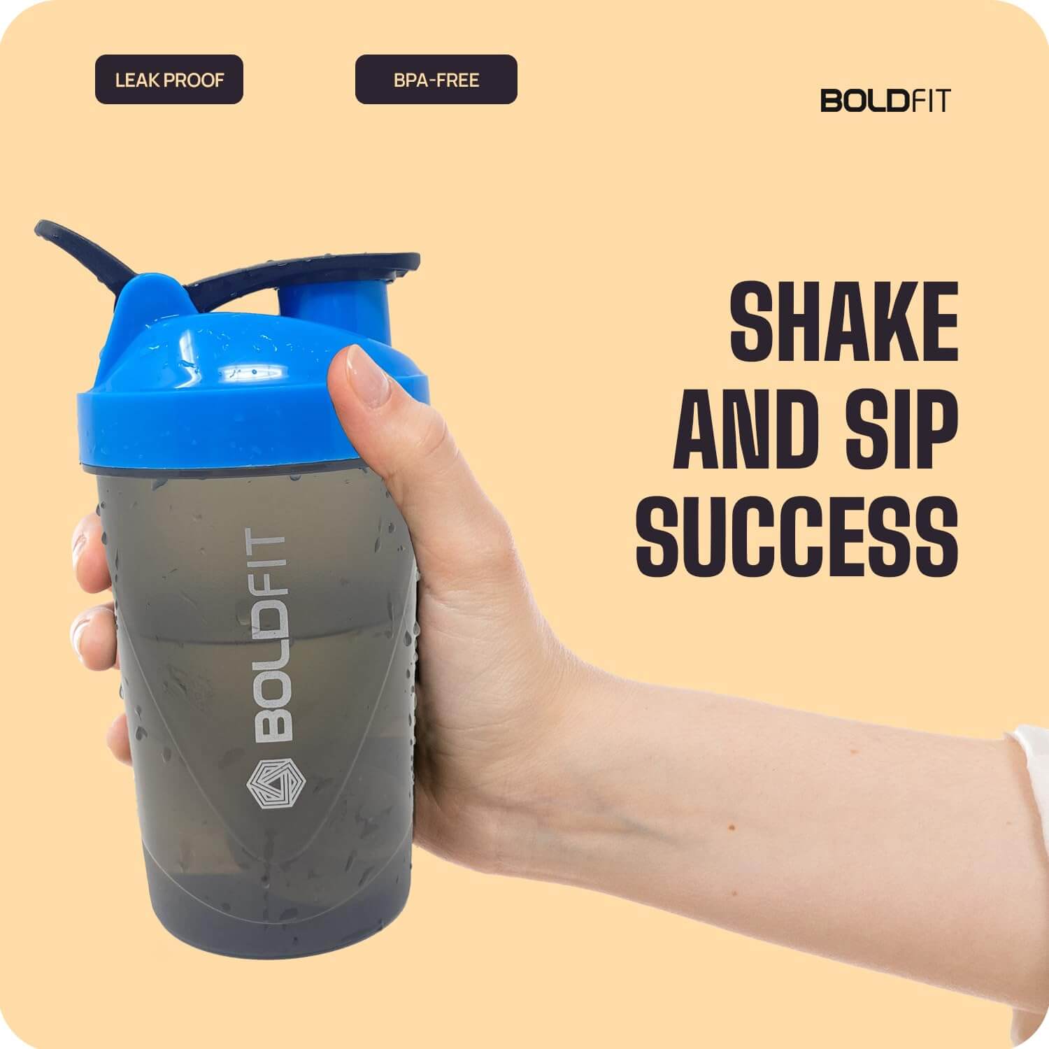 Compact Gym Shaker 500ml – Boldfit - Main Image