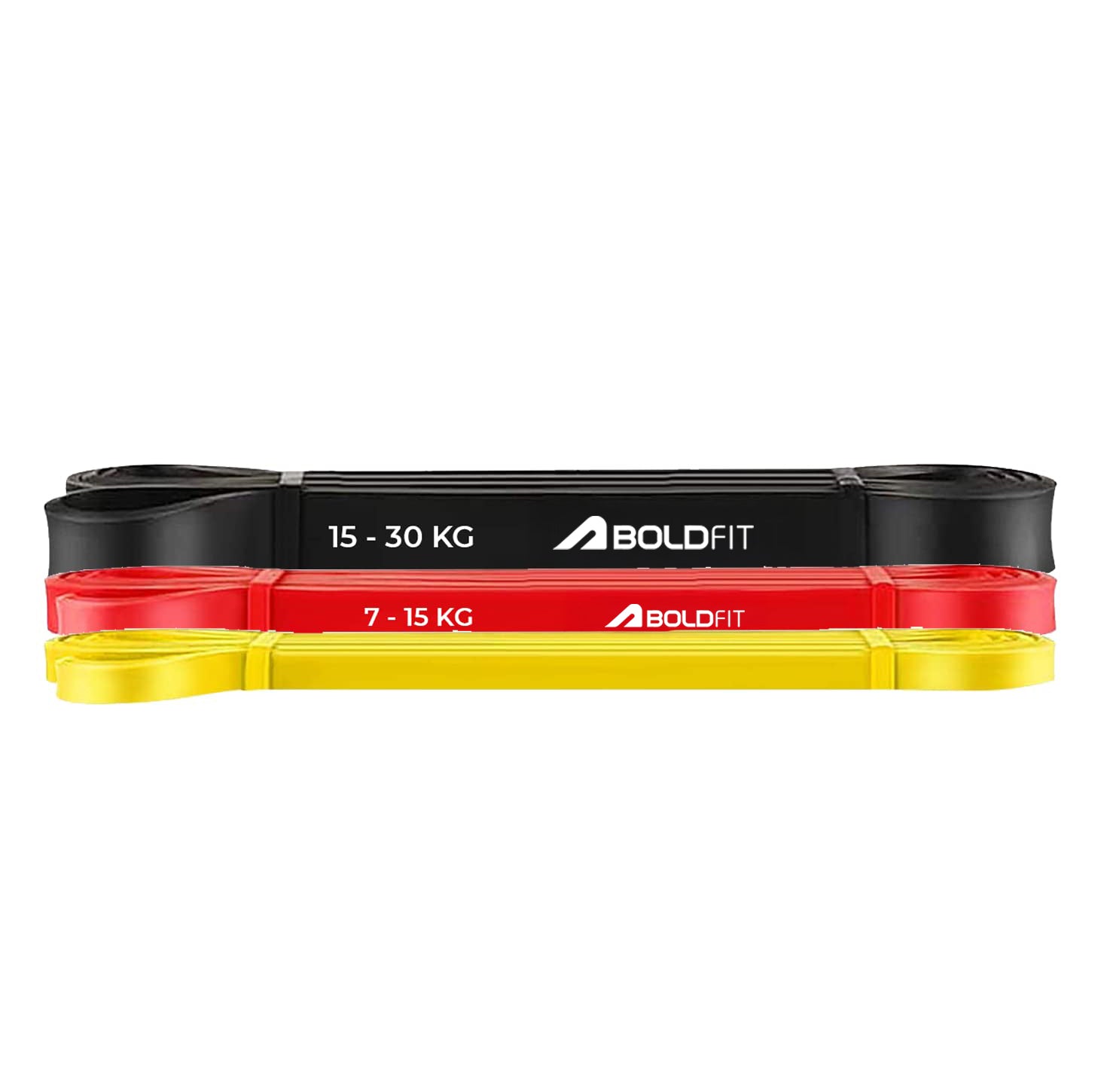 Heavy Resistance Band Yellow Red Black Set of 3