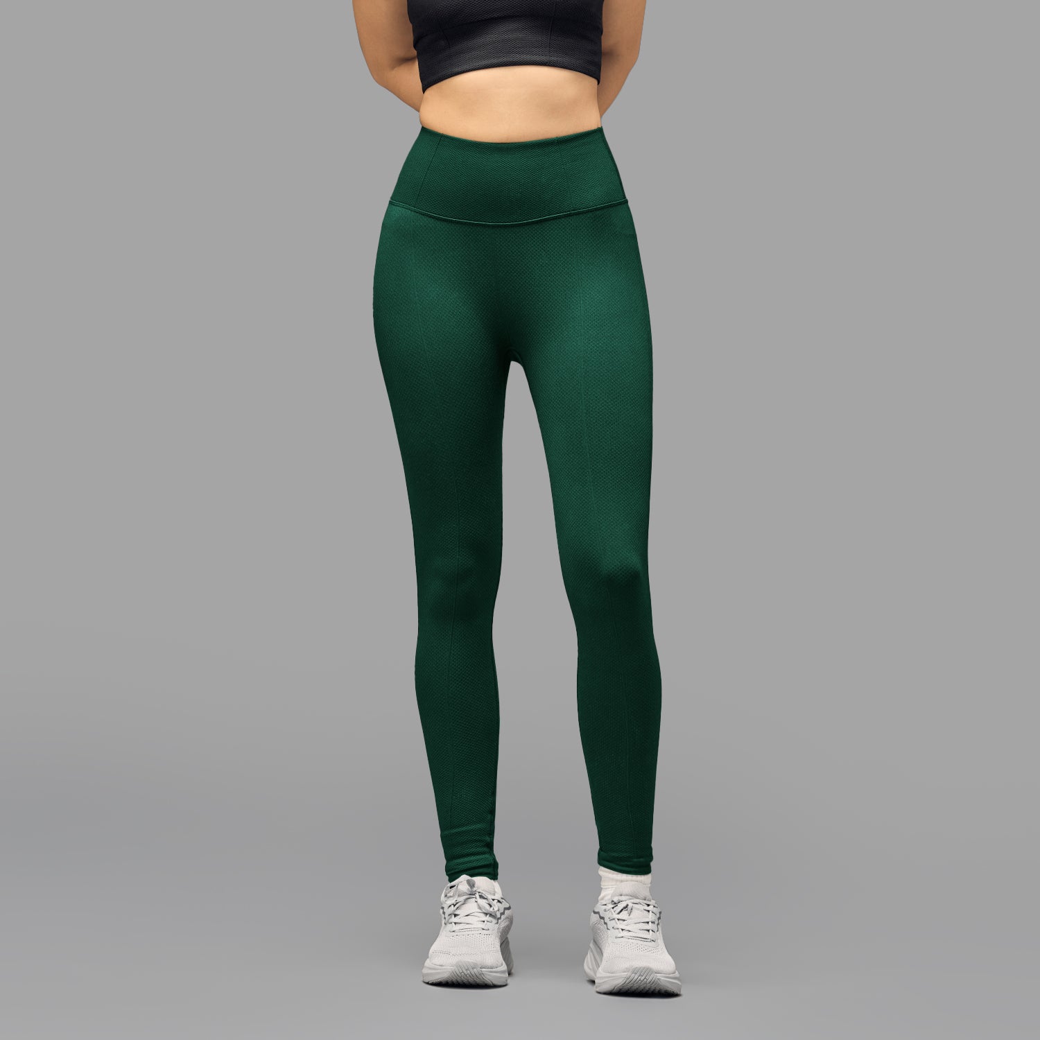 Limitless snatched high waisted diamond legging - Green