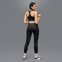 Limitless Snatched high waisted Ribbed Leggings - BLACK
