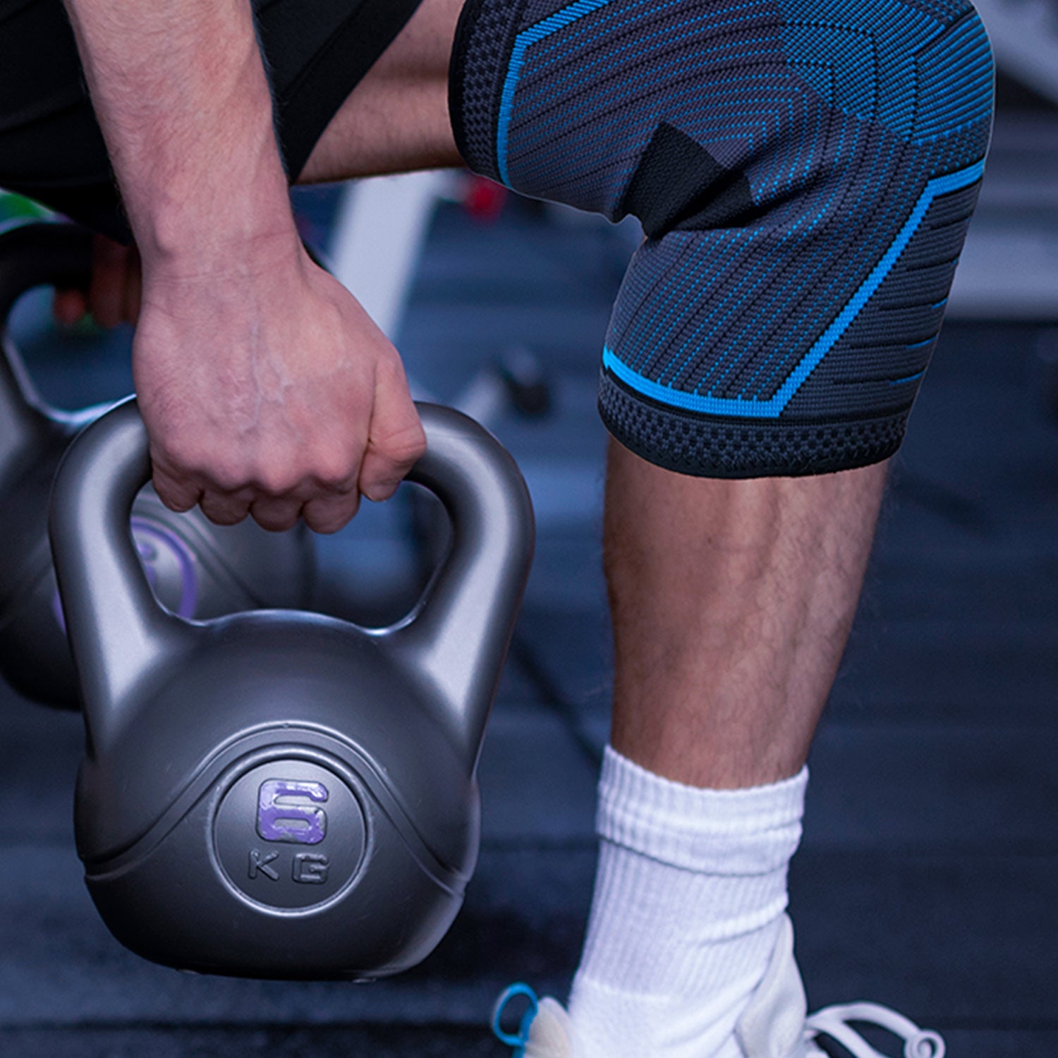 Knee Support Sleeve/Cap-Blue