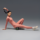Women's Full Sleeve Zip-Up BodySuit Pink