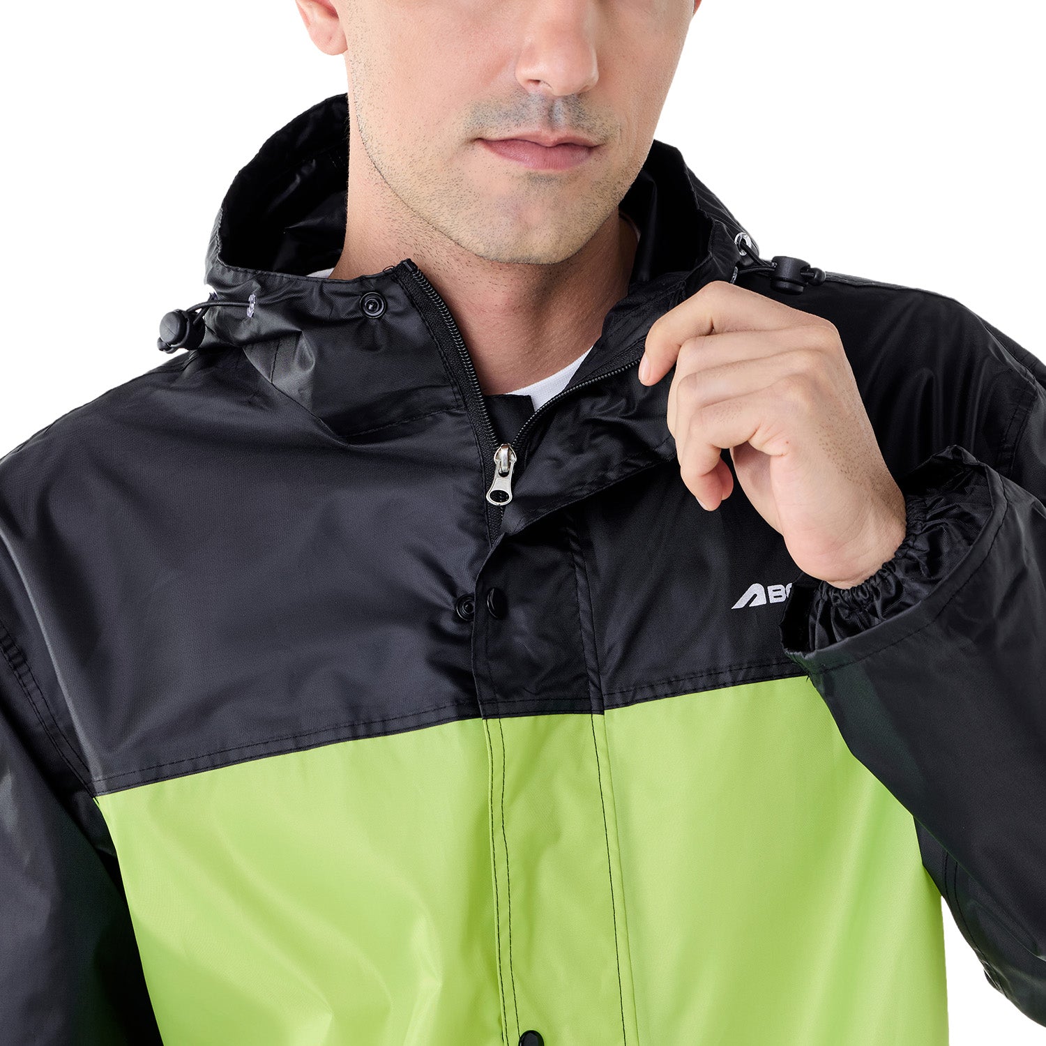 StormBreaker Raincoat Top & Bottom Set - Black Green
