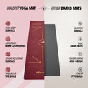 Pro Align 6 mm TPE Yoga Mat with Strap - Maroon