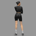 Limitless Snatched high waisted ruched back shorts - Black