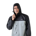 StormBreaker Raincoat Top & Bottom Set - Black Grey