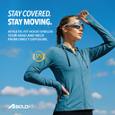 Womens Full Sleeve UV Protection Summer Jacket - Blue
