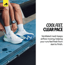 Velocity Men's Shoes- White Blue