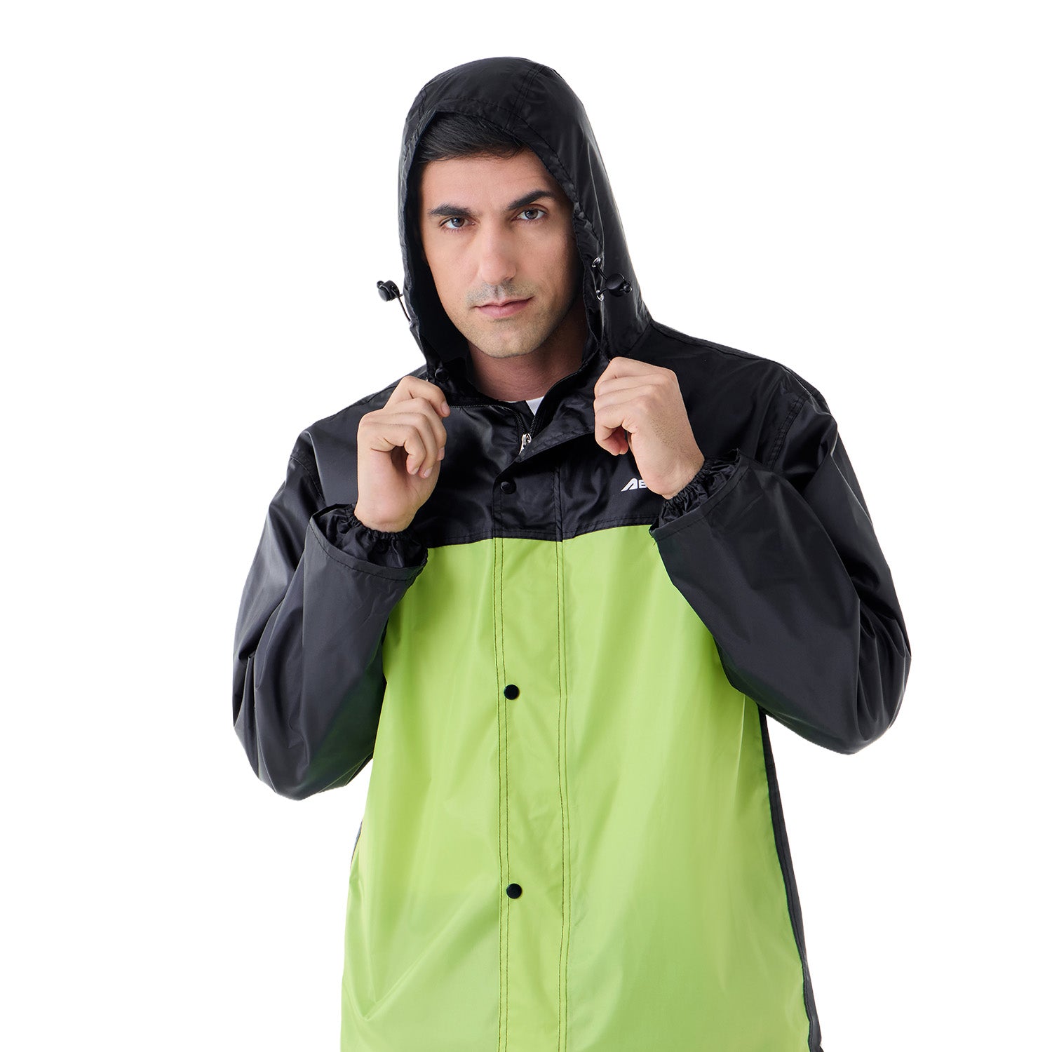 StormBreaker Raincoat Top & Bottom Set - Black Green