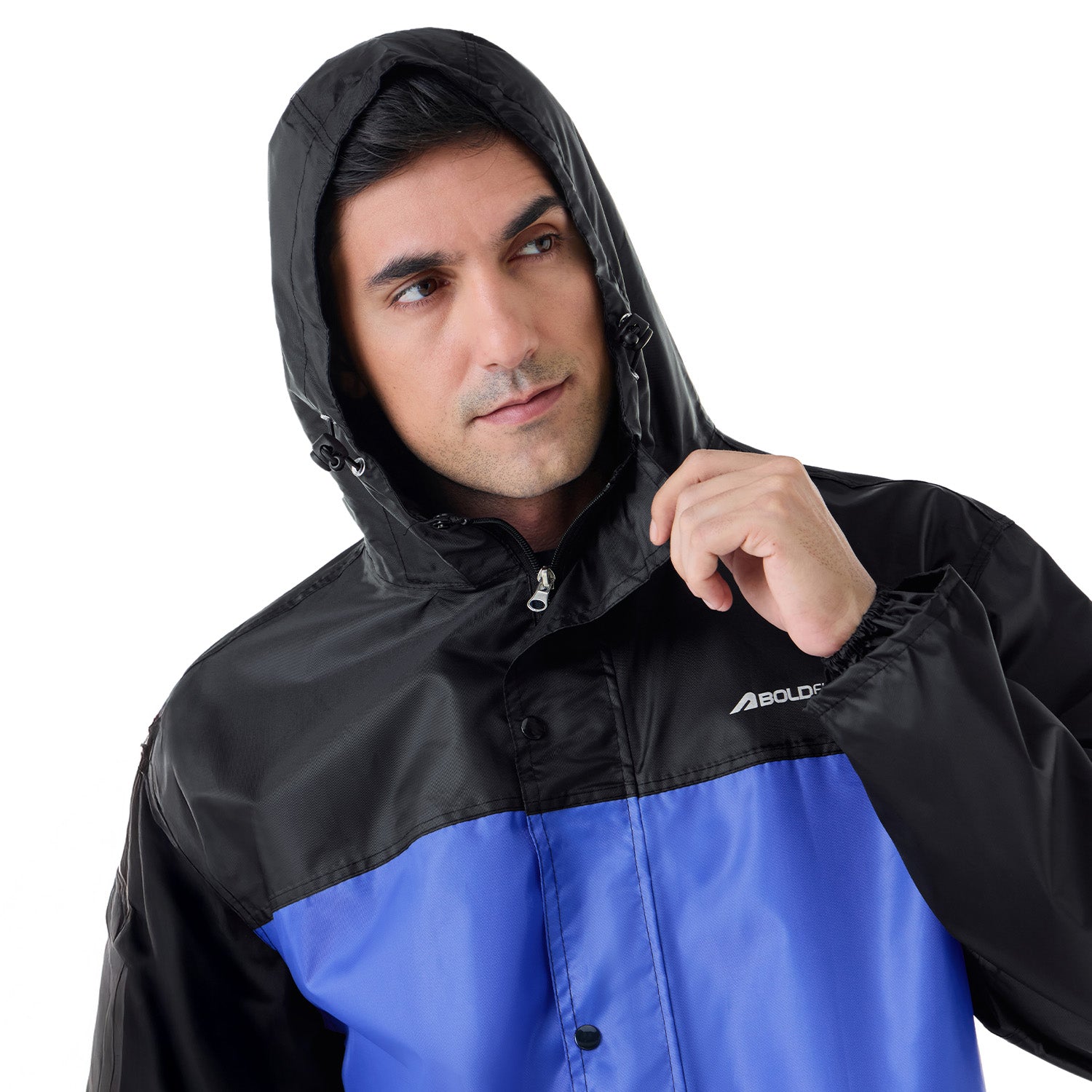StormBreaker Raincoat Top & Bottom Set - Black Blue