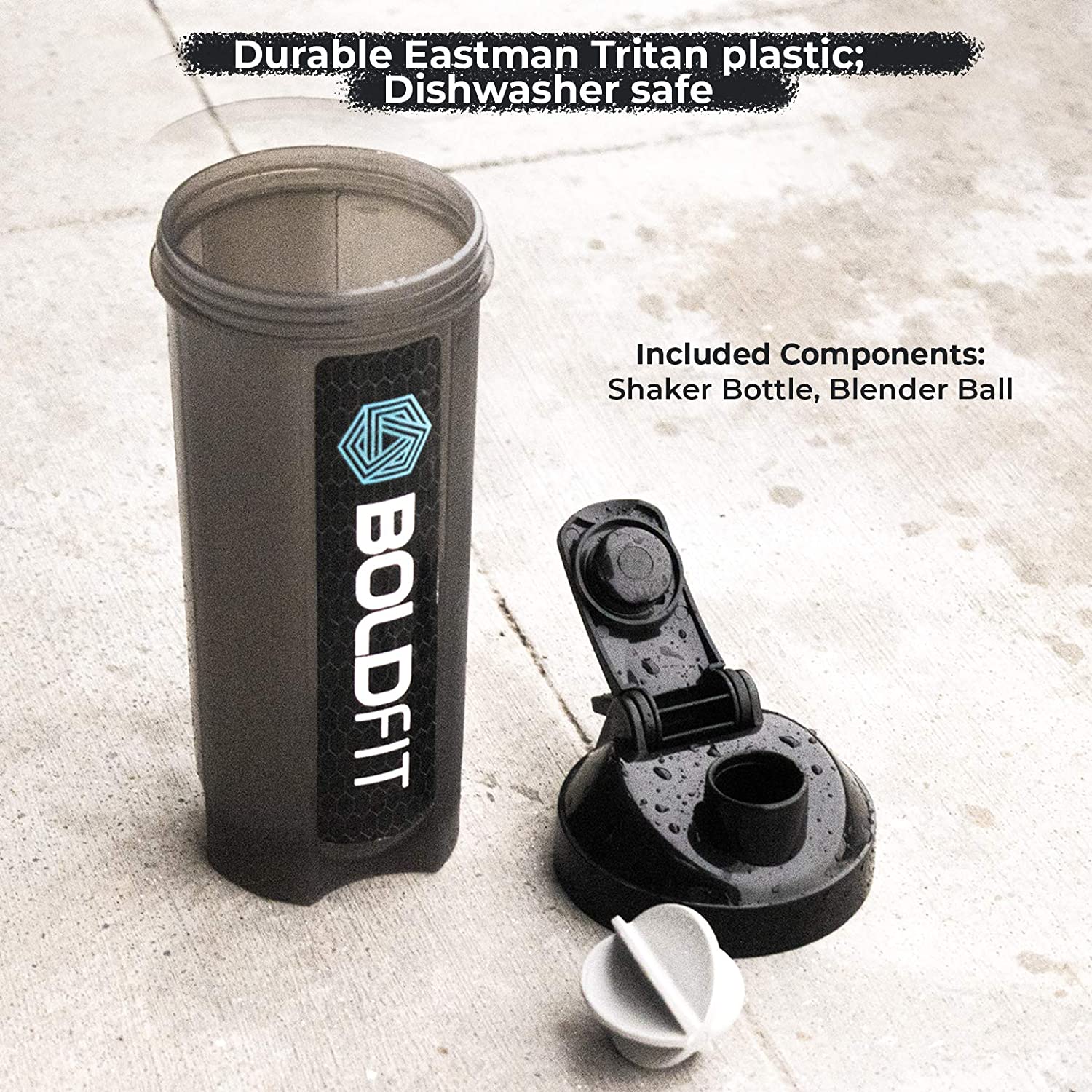 Typhoon gym shaker 700ml - Black