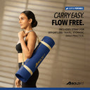 Pro Align 6 mm TPE Yoga Mat with Strap - Blue